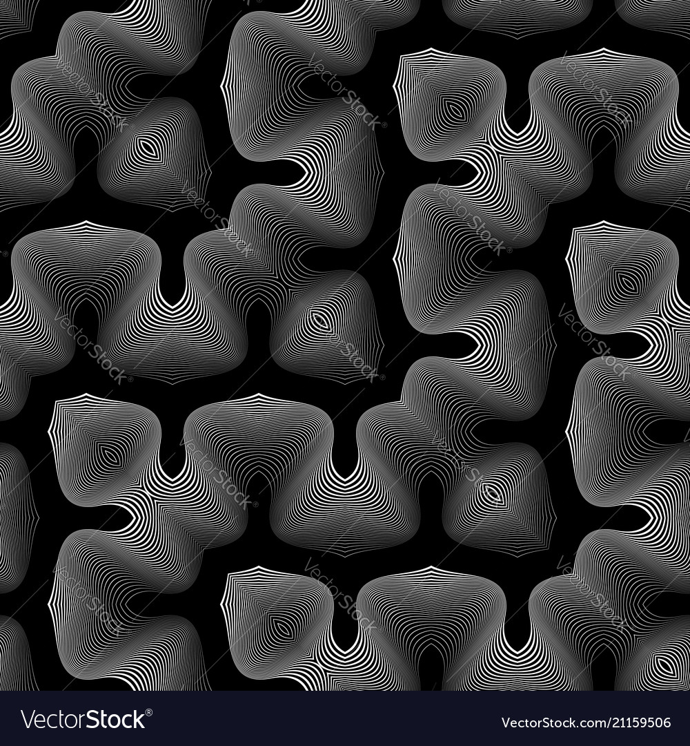 Design seamless monochrome zigzag pattern