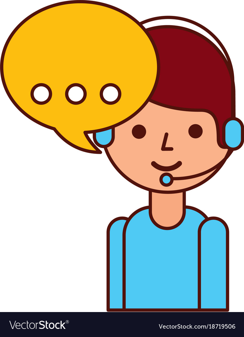 Logistic call center operator with headset