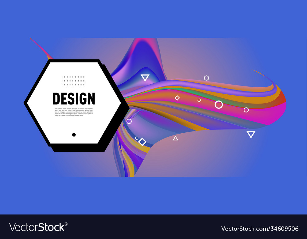 Modern colorful landing page abstract fluid Vector Image Modern colorful landing page abstract fluid