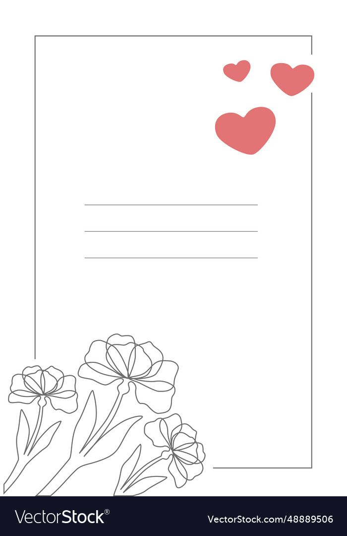 Rectangular postcard with place for text