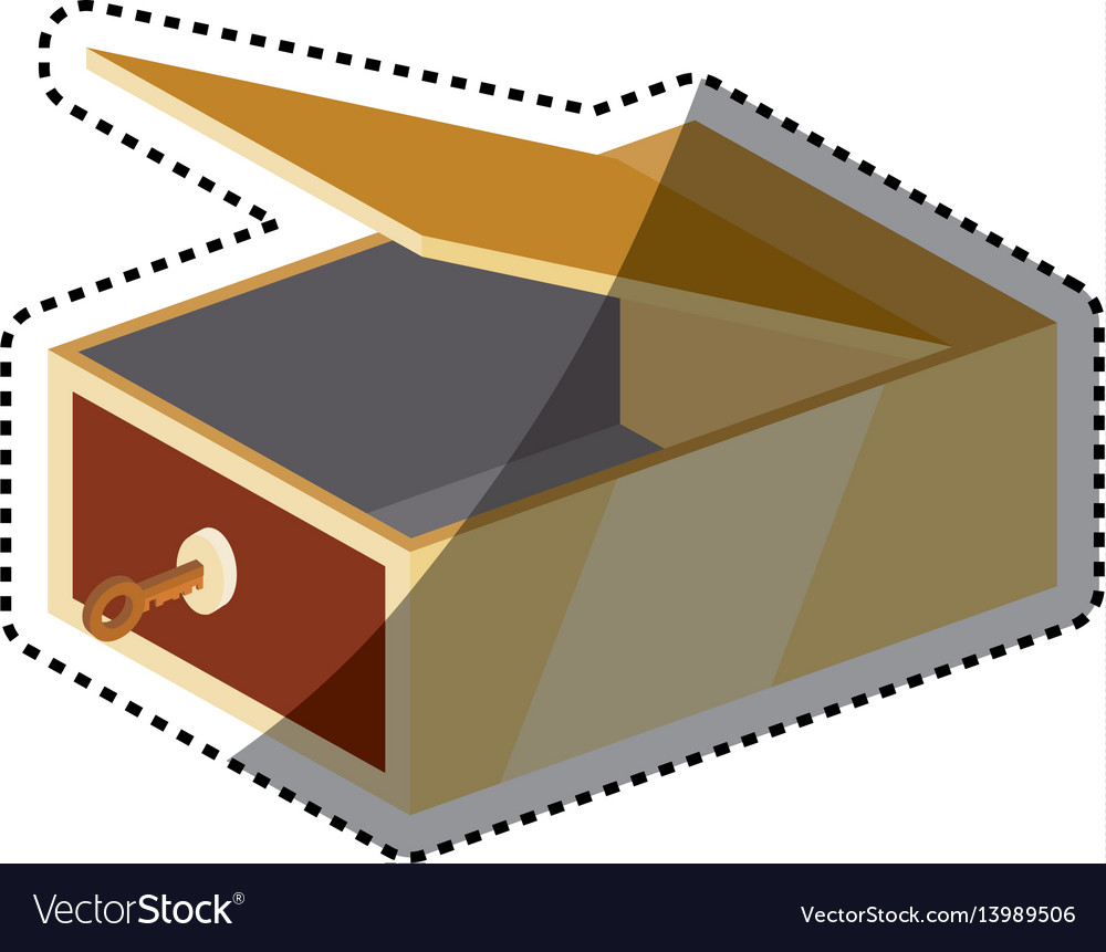 Safe deposit strongbox key empty