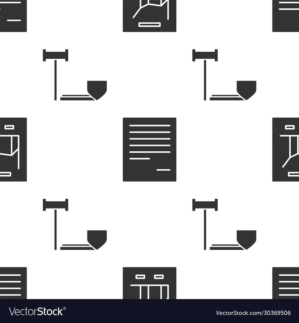 Dokument mit Diagramm und Richter festlegen vector image Dokument mit Diagramm und Richter festlegen