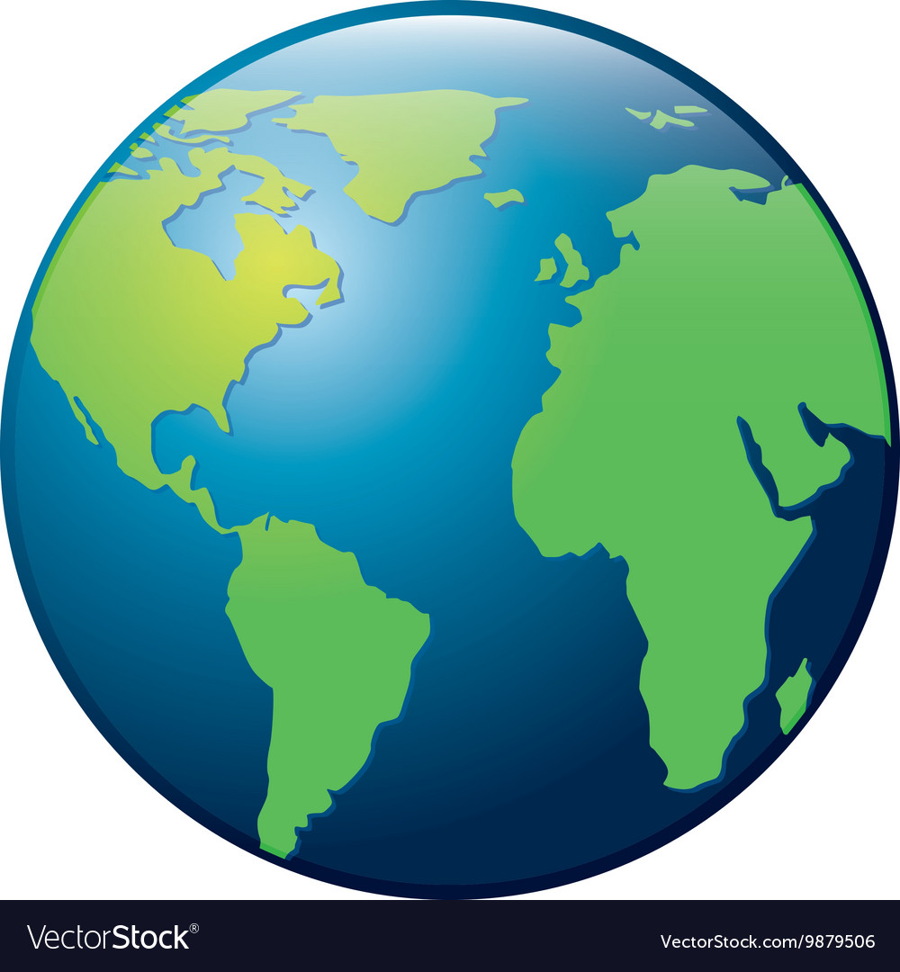 World map design Royalty Free Vector Image - VectorStock