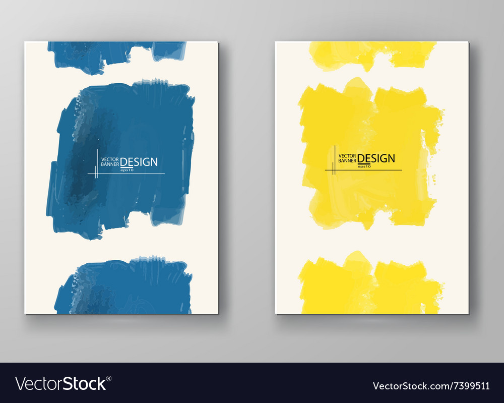 Abstract background with watercolor element