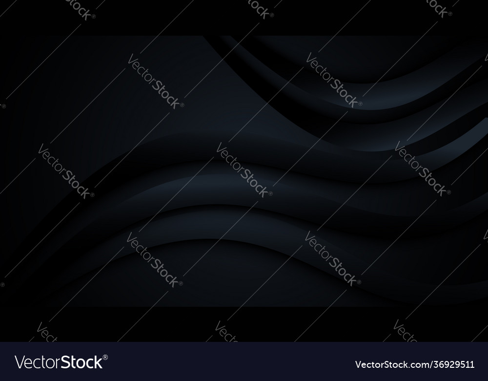 Black abstract curve background