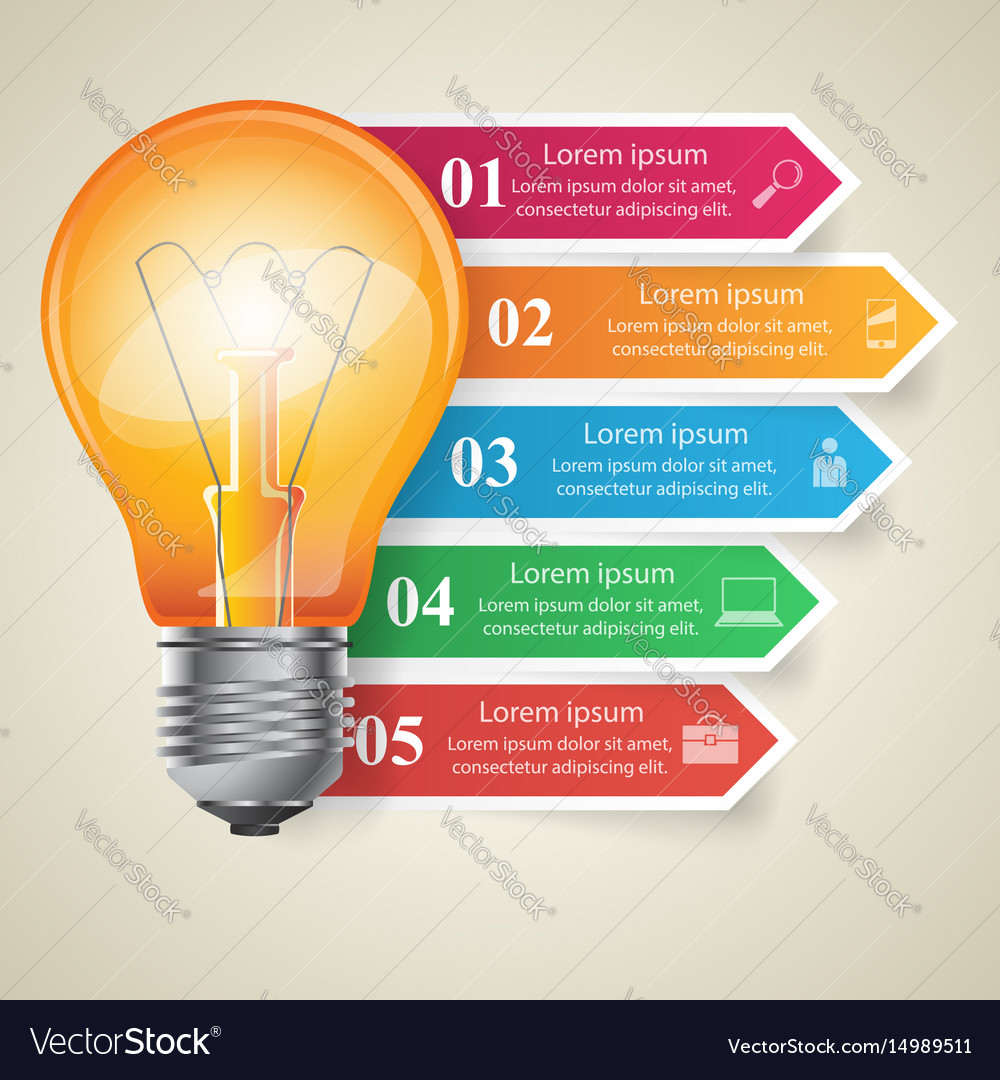 Business infographics origami style Royalty Free Vector