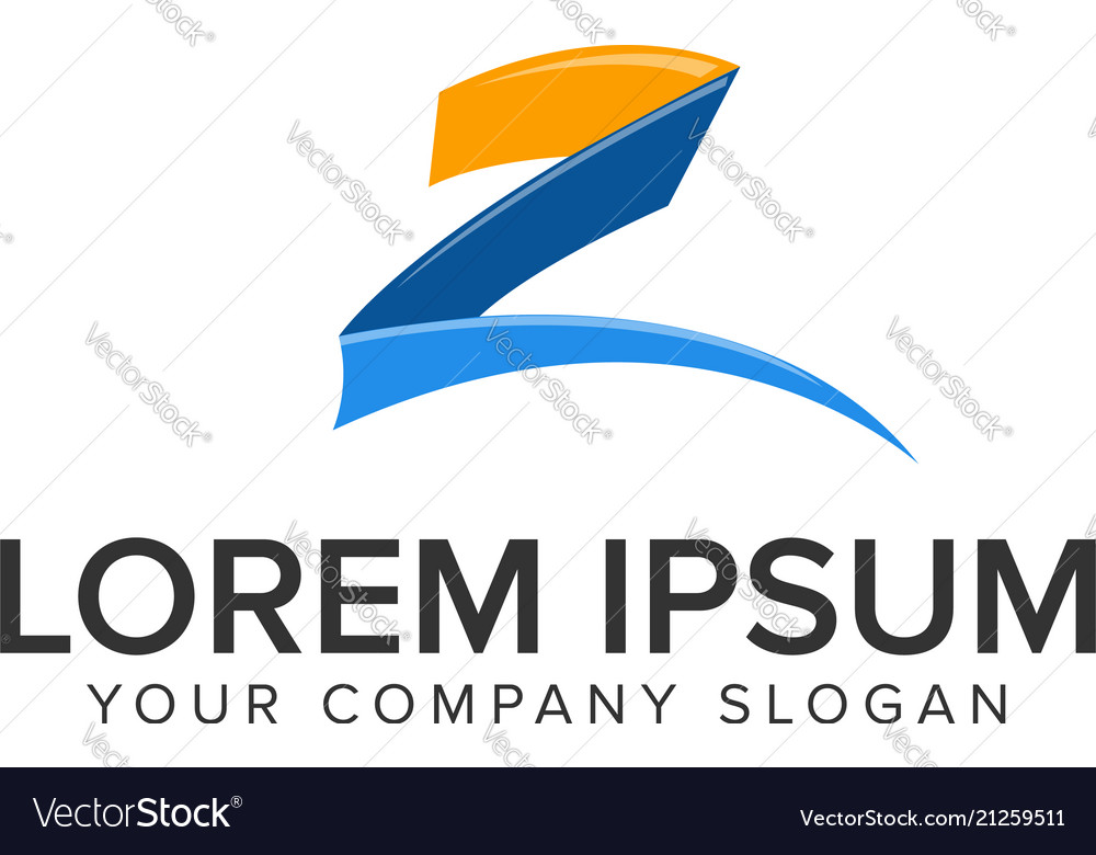 Creative modrn letter z logo design concept Vector Image