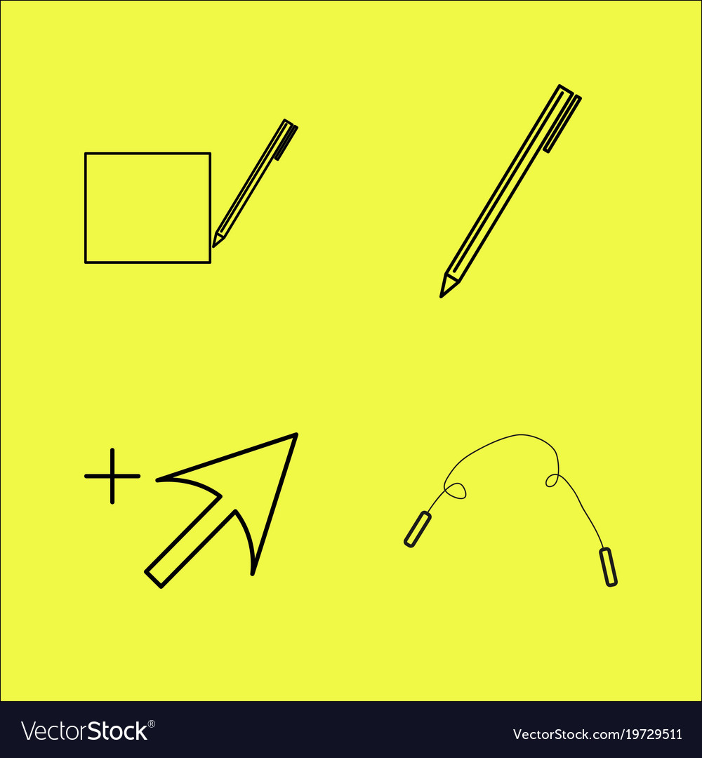 Essential linear icon set