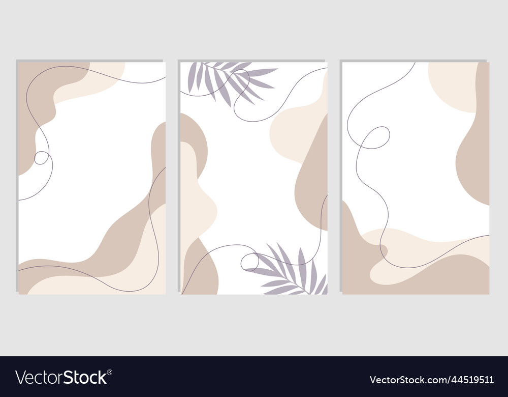 Hand drawn floral minimalist background