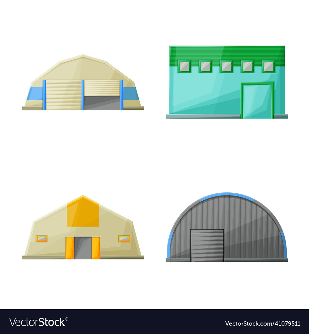Isolated object of building and barn sign