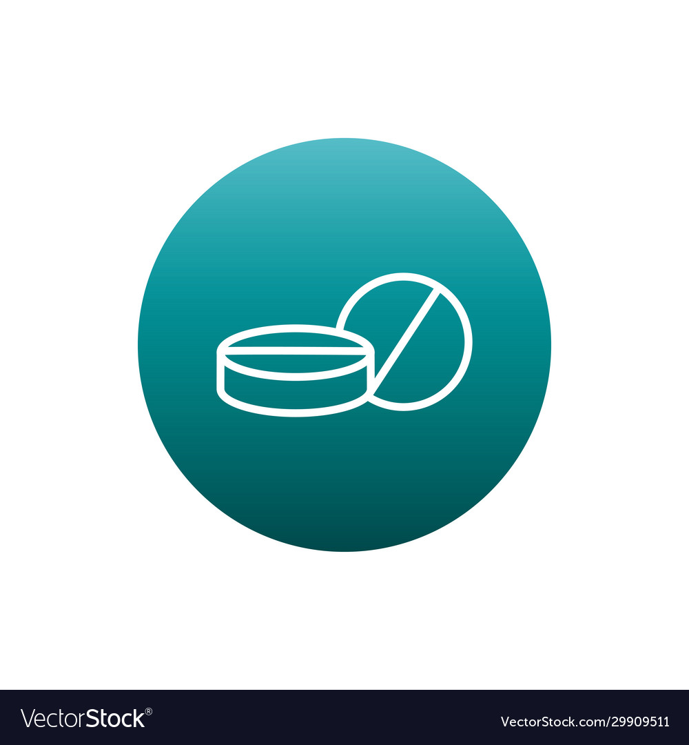 Isolated pills block gradient style icon