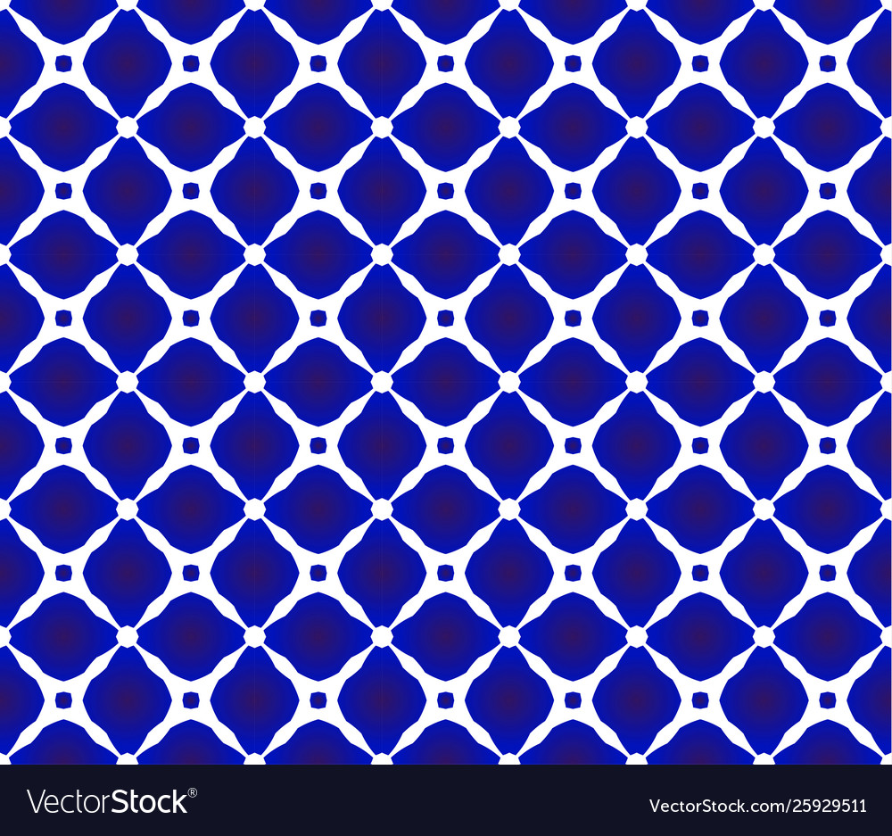 Porcelain pattern with flower Royalty Free Vector Image