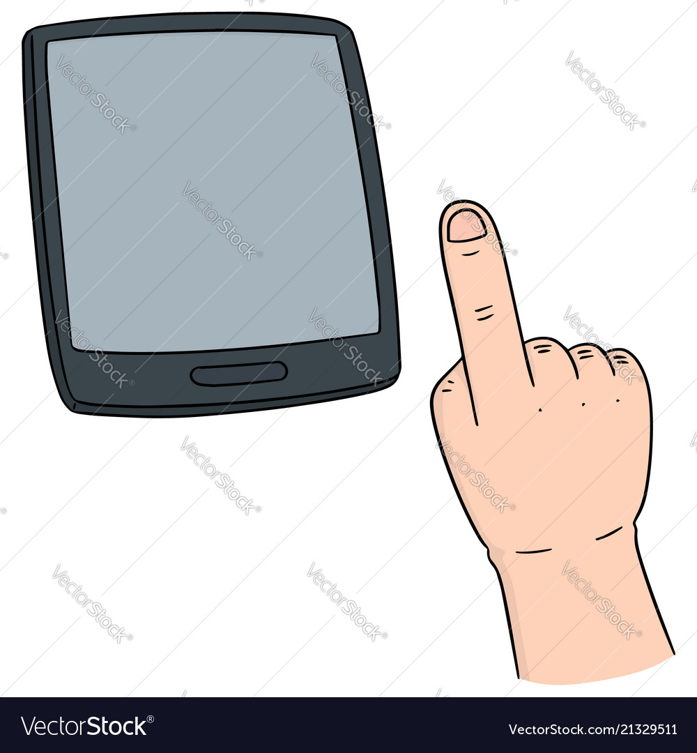 Set of hand using smartphone vector image Set of hand using smartphone