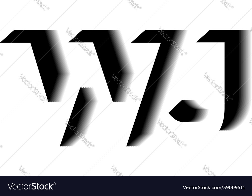 Wj monogram shadow shape style