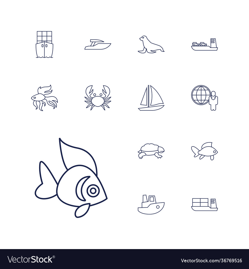 13 ocean icons