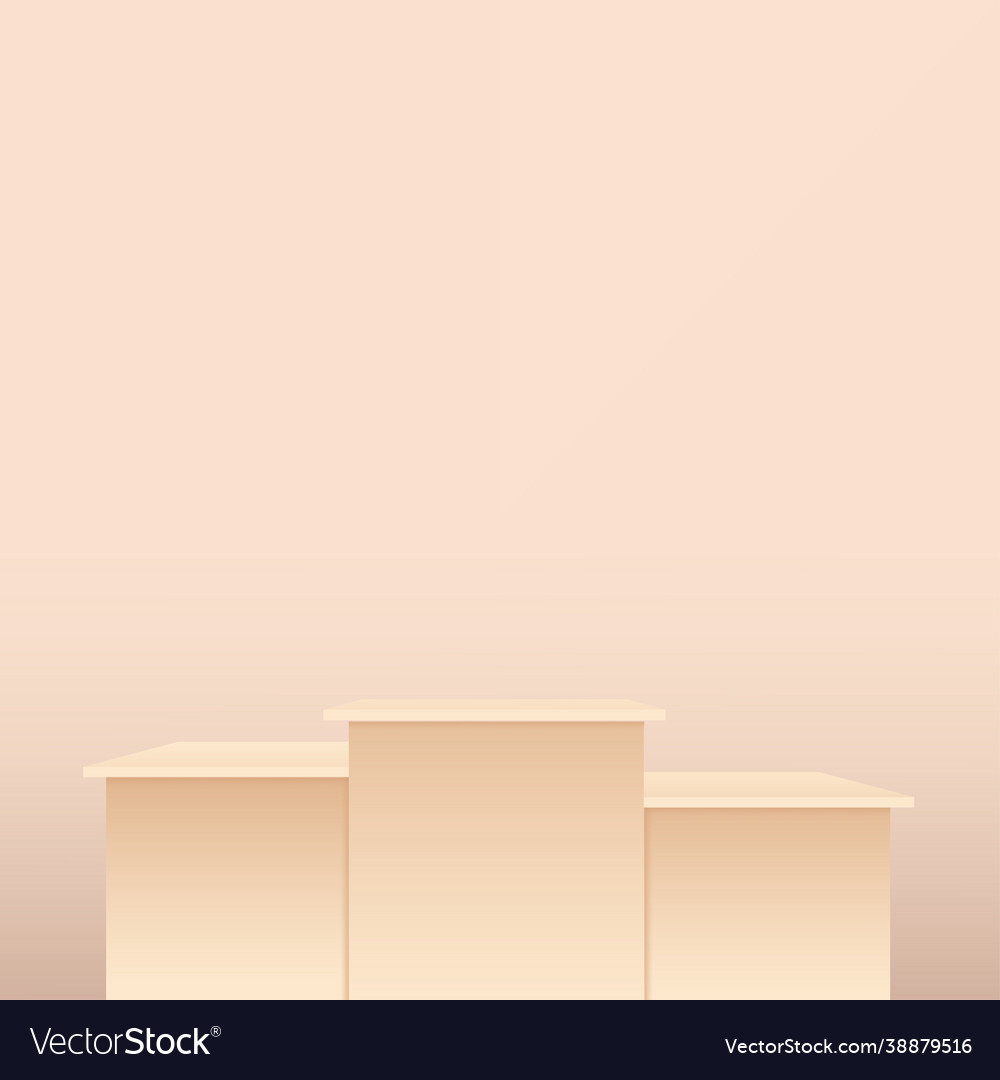 Abstract background with cream color geometric 3d
