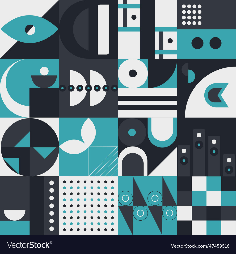 Abstract geometric pattern design in modern style