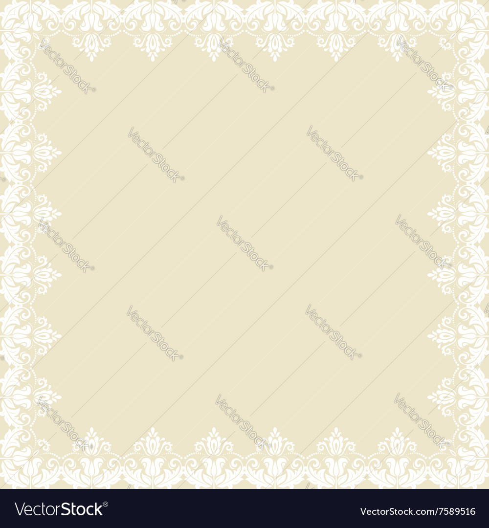 Floral fine frame Royalty Free Vector Image - VectorStock