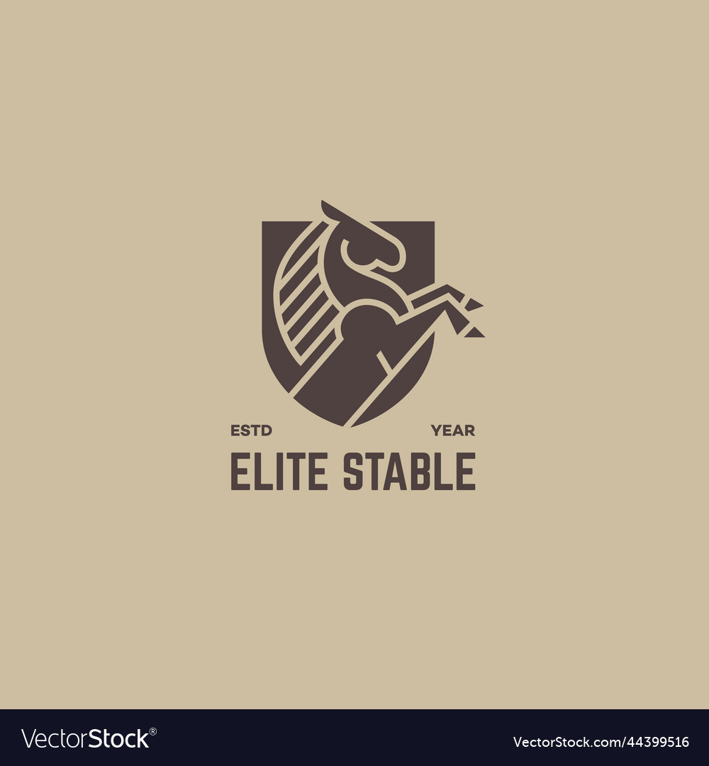 Heraldic Horse Emblem
