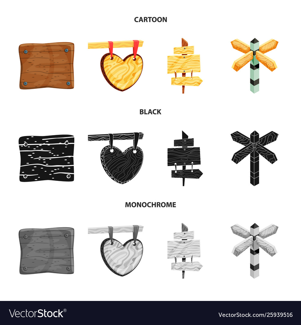 Isolated object raw and forest logo set Vector Image Isolated object raw and forest logo set