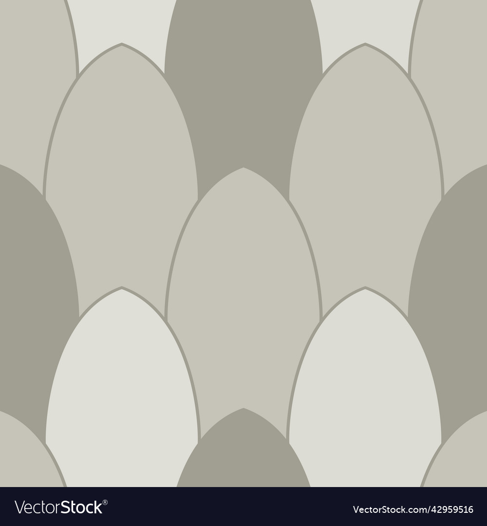 Pointy scale scallop seamless pattern