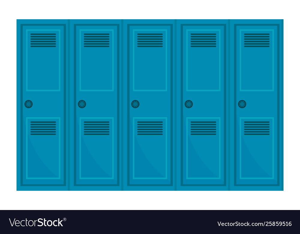 School Locker Design Royalty Free Vector Image