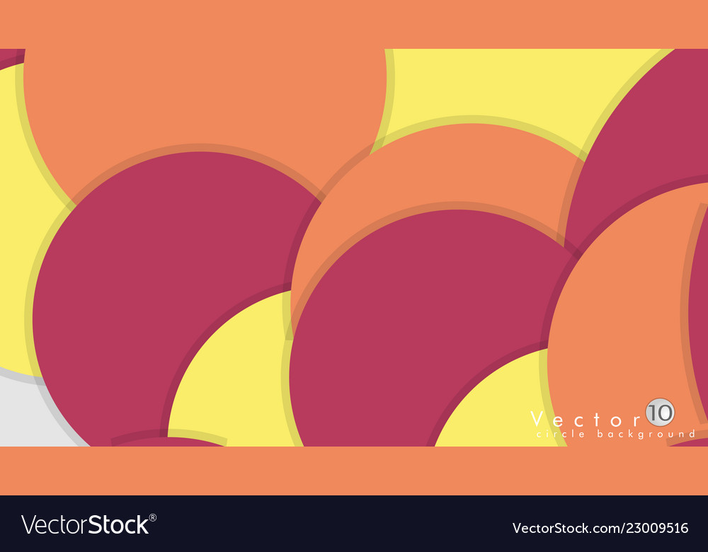 Simple and colorful circles background design