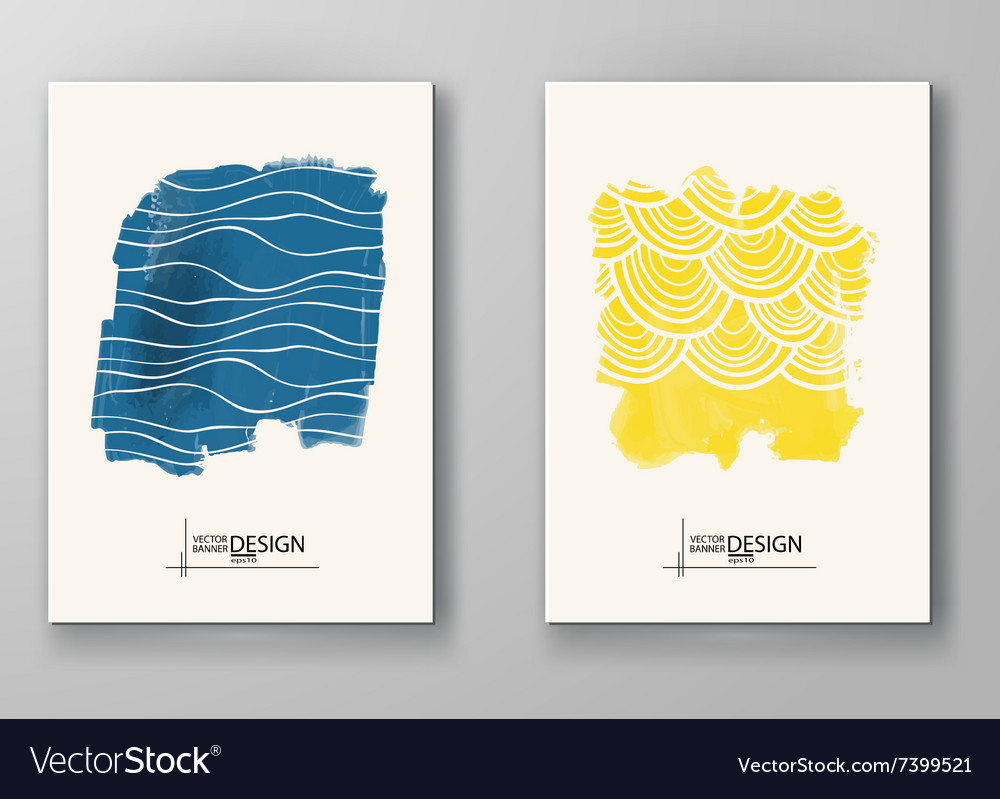 Abstract background with watercolor element