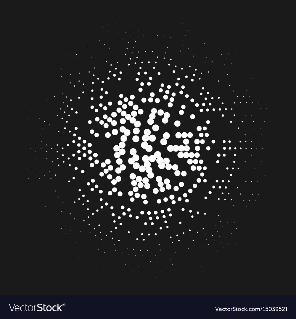 Abstract halftone pattern like a lamp lights