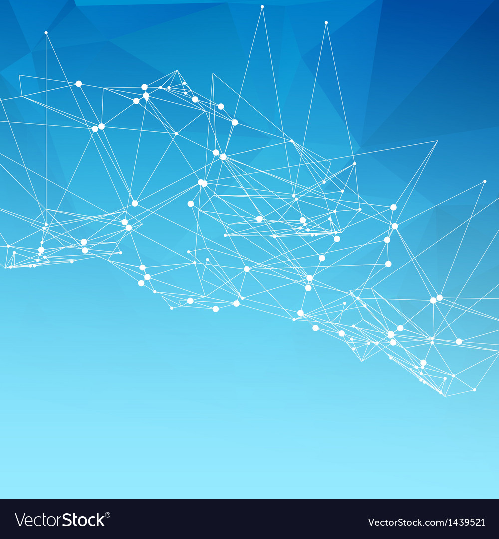 Abstract triangle mesh background Royalty Free Vector Image