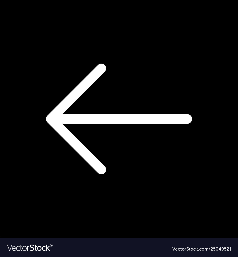 Arrow icon for simple flat style ui design