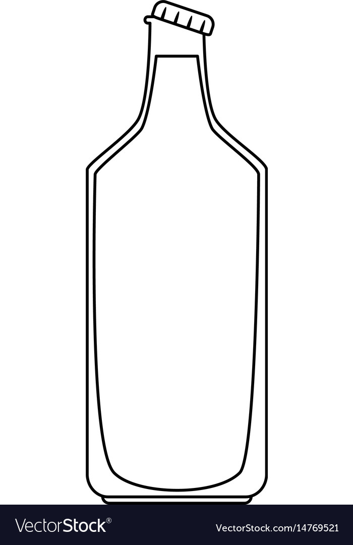 Bottle with liquid icon image Royalty Free Vector Image