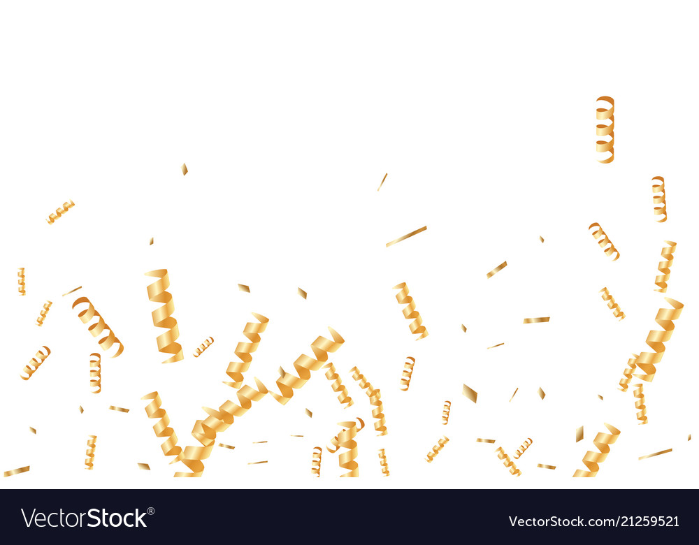 Gold confetti background