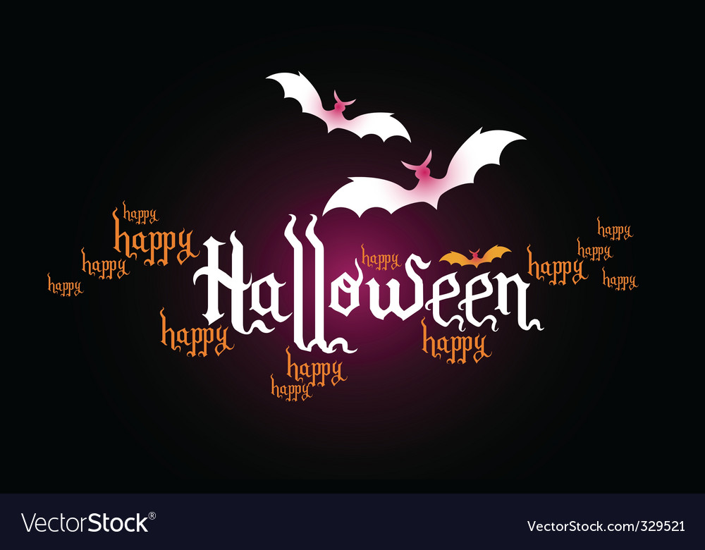 Halloween typographic banner