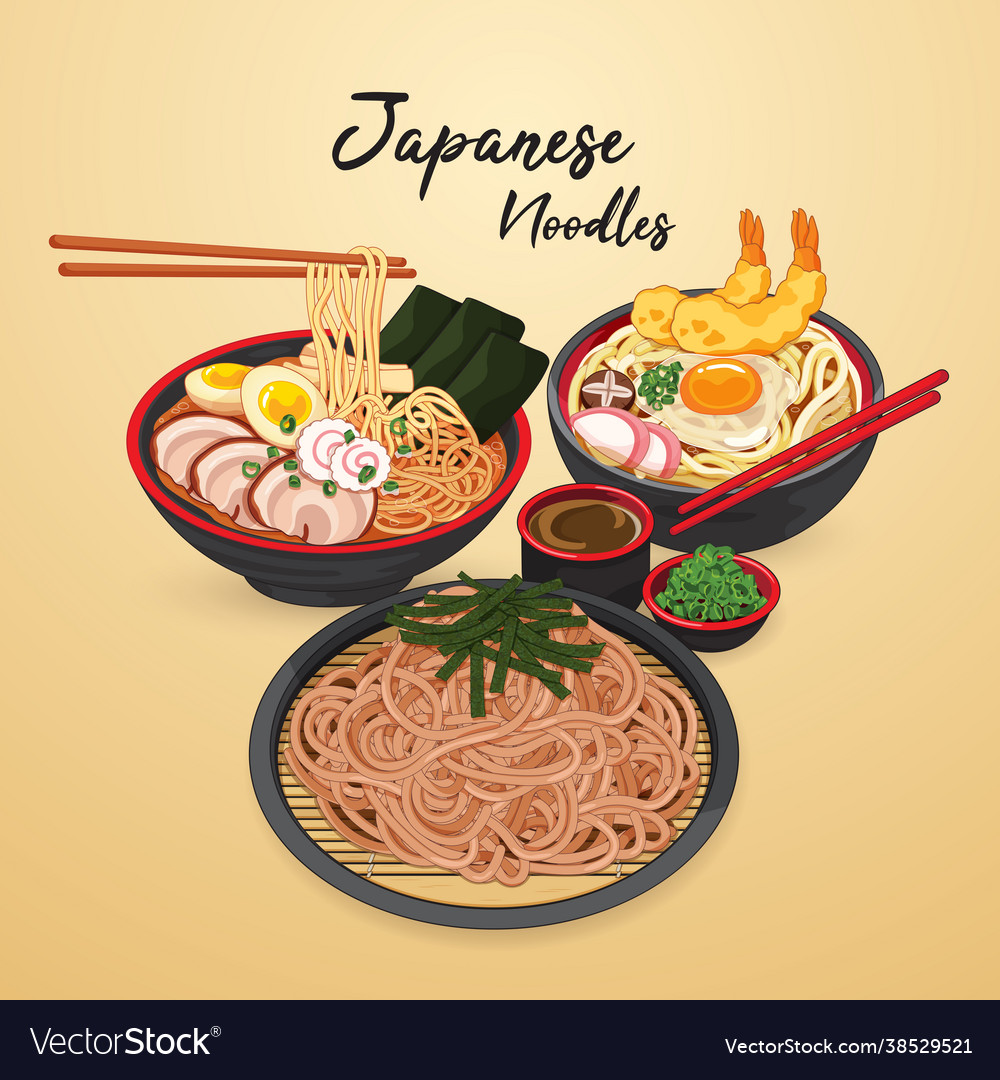 Japanese food ramen udon soba