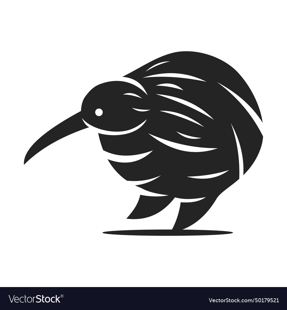 Kiwi bird logo template isolated brand identity