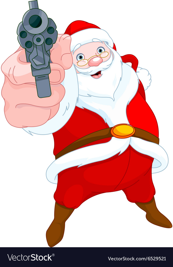 Robber santa claus Royalty Free Vector Image - VectorStock