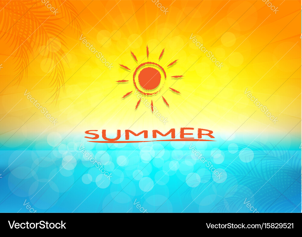 Summer holidays background Royalty Free Vector Image