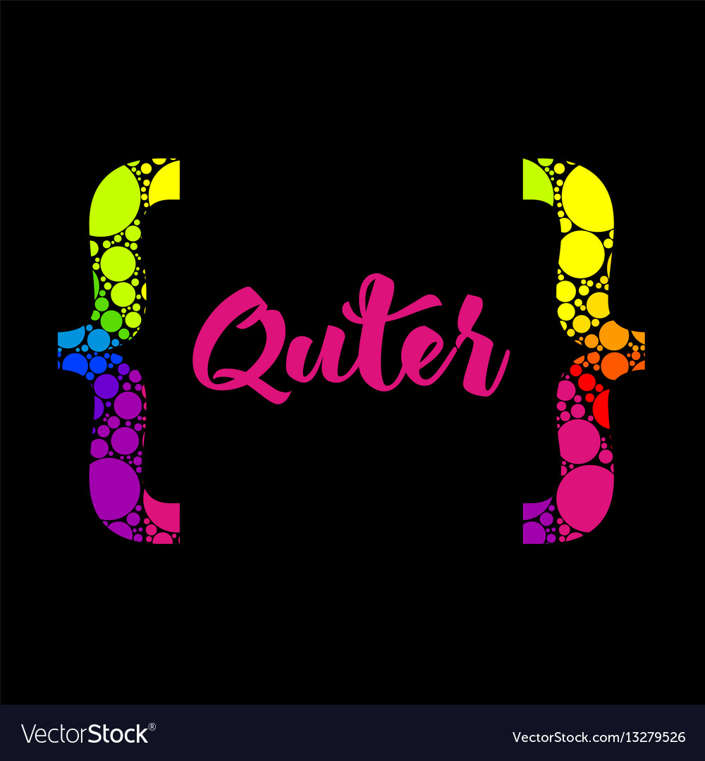 Abstract rainbow text box design with colorful