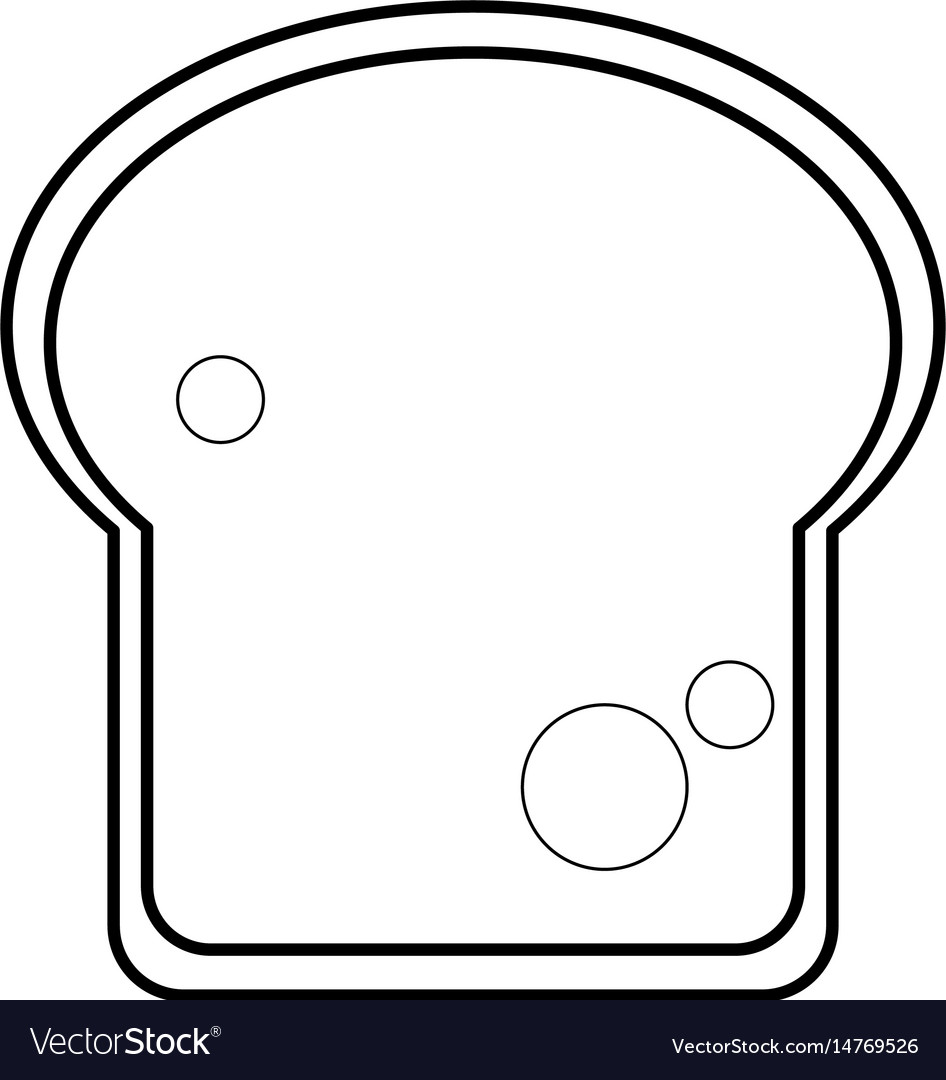 Bread slice icon image