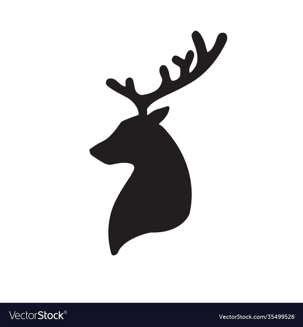 Deer head silhouette