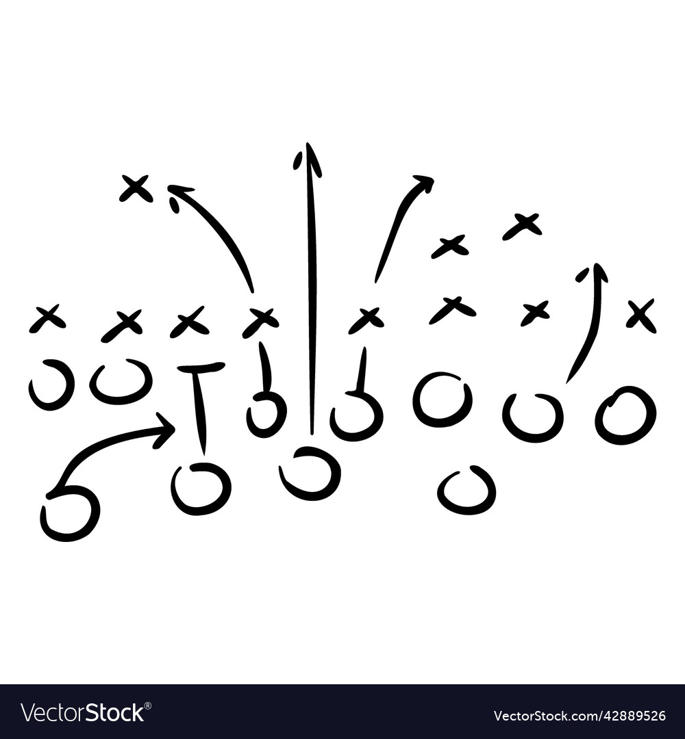 Football Game Plan Sketch