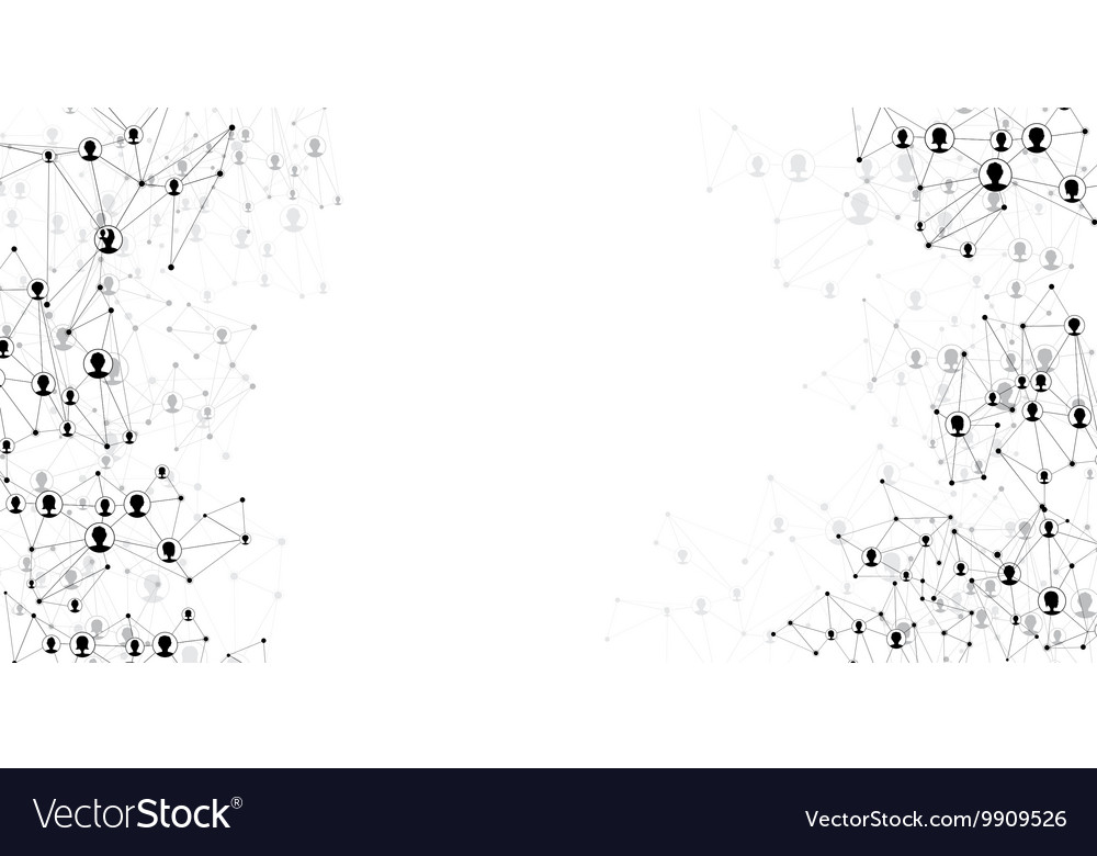 Global communications background with heads
