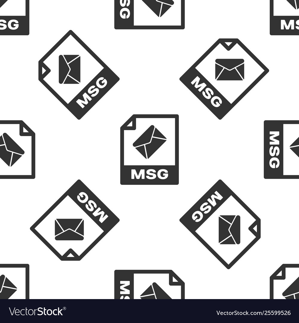 Grey msg file document icon download button Vector Image Grey msg file document icon download button