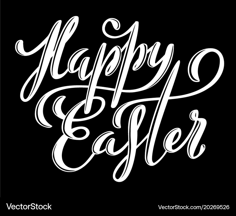 Happy easter poster Royalty Free Vector Image - VectorStock