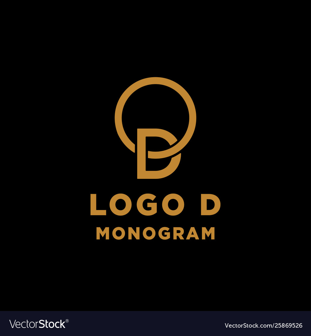 Original D Monogram Logo Element