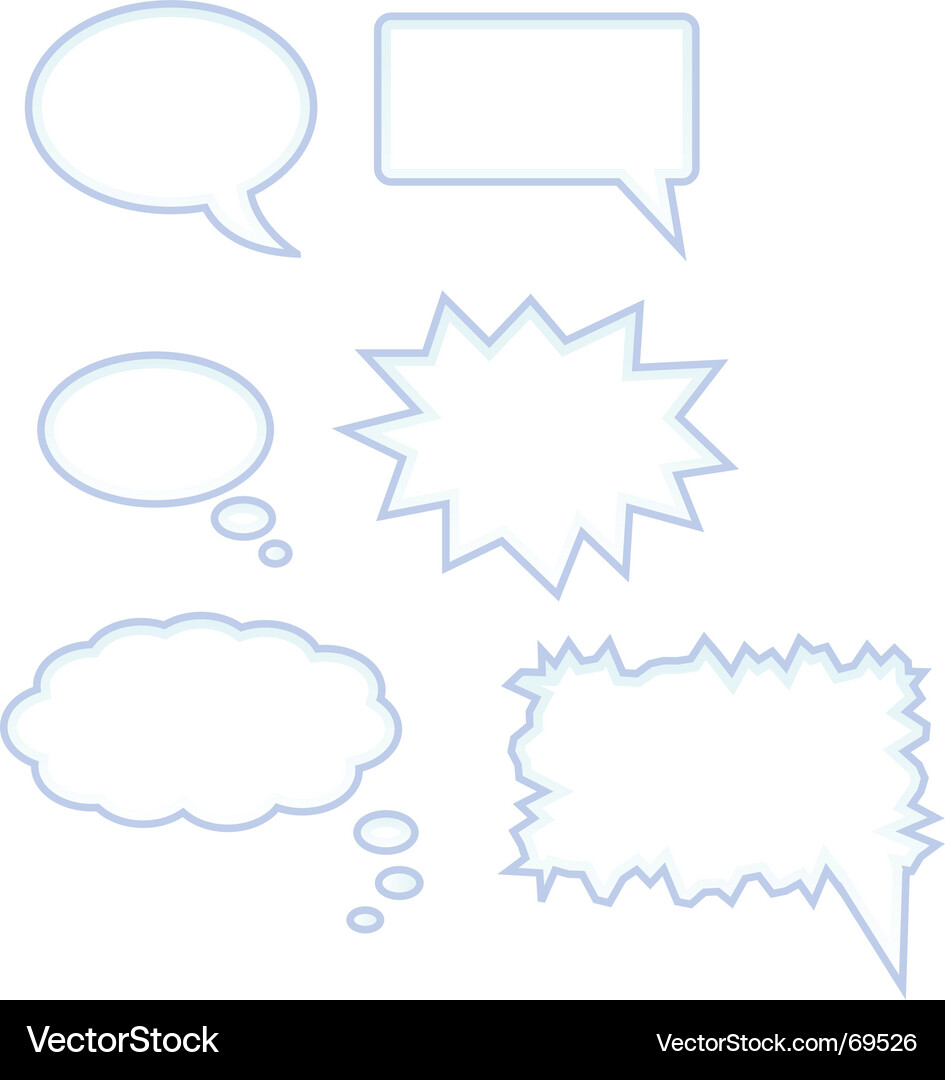 Speech bubble Royalty Free Vector Image - VectorStock