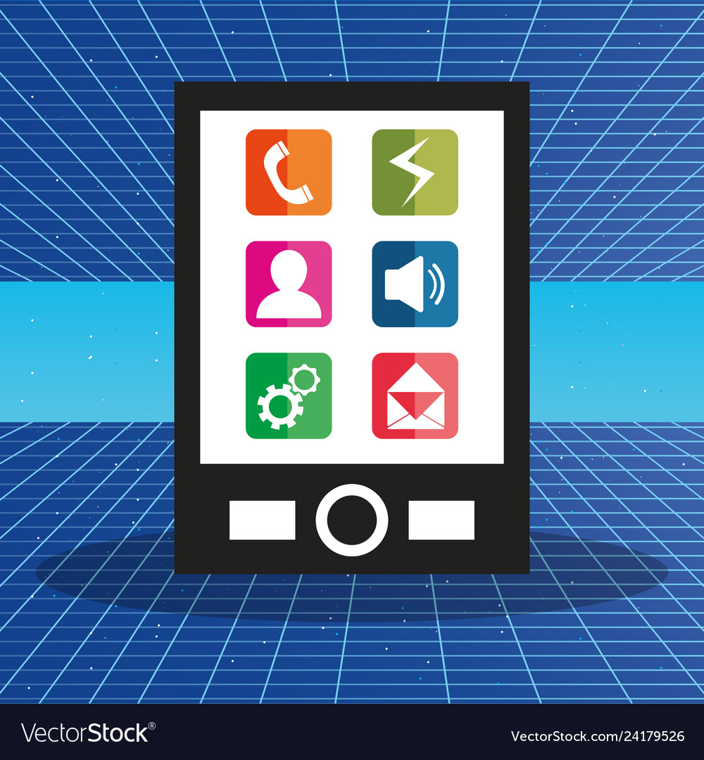 Tablet with applications menu