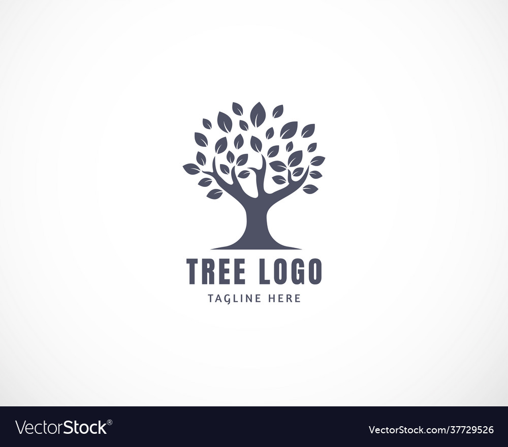 Tree logo design template