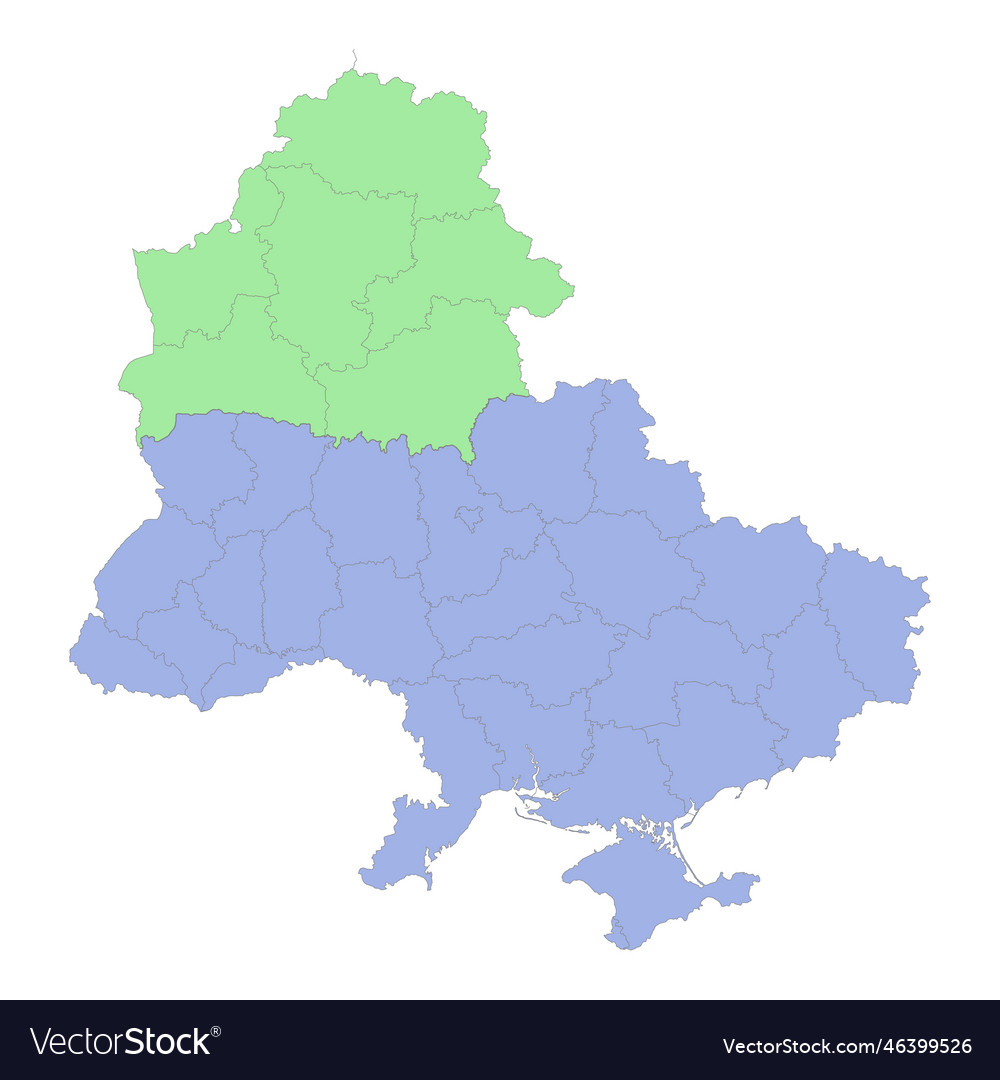 Ukraine & Belarus Political Map